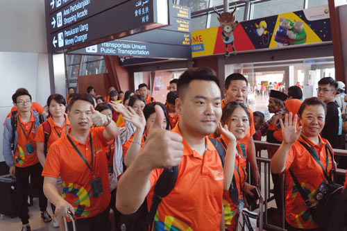 微笑启程，，，威客电竞瓷砖亚运主题航班首发-威客电竞新闻-威客电竞瓷砖官网——陶瓷大板岩板就用威客电竞